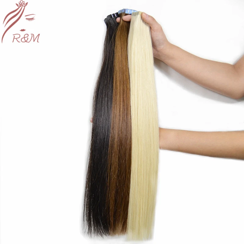 Wholesale Factory Double Sided Adhesive Brown Tape Virgin Hair Extension Wholesaler