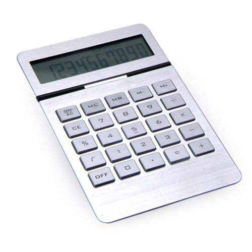 aluminum desktop calculator