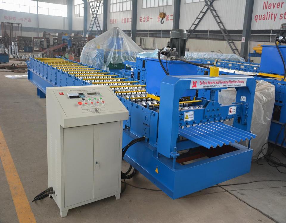 Roof Panel Corrugated Color Steel Roll Forming Machine