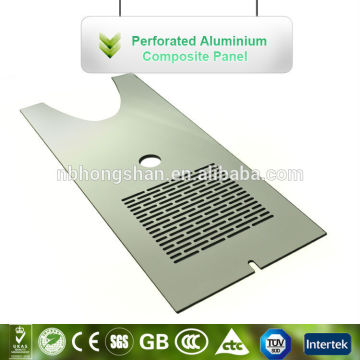 Exterior PVDF Aluminium plastic composite panel perforated wall decoraion materials