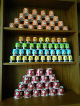 paper instant cups 50g +bean soy