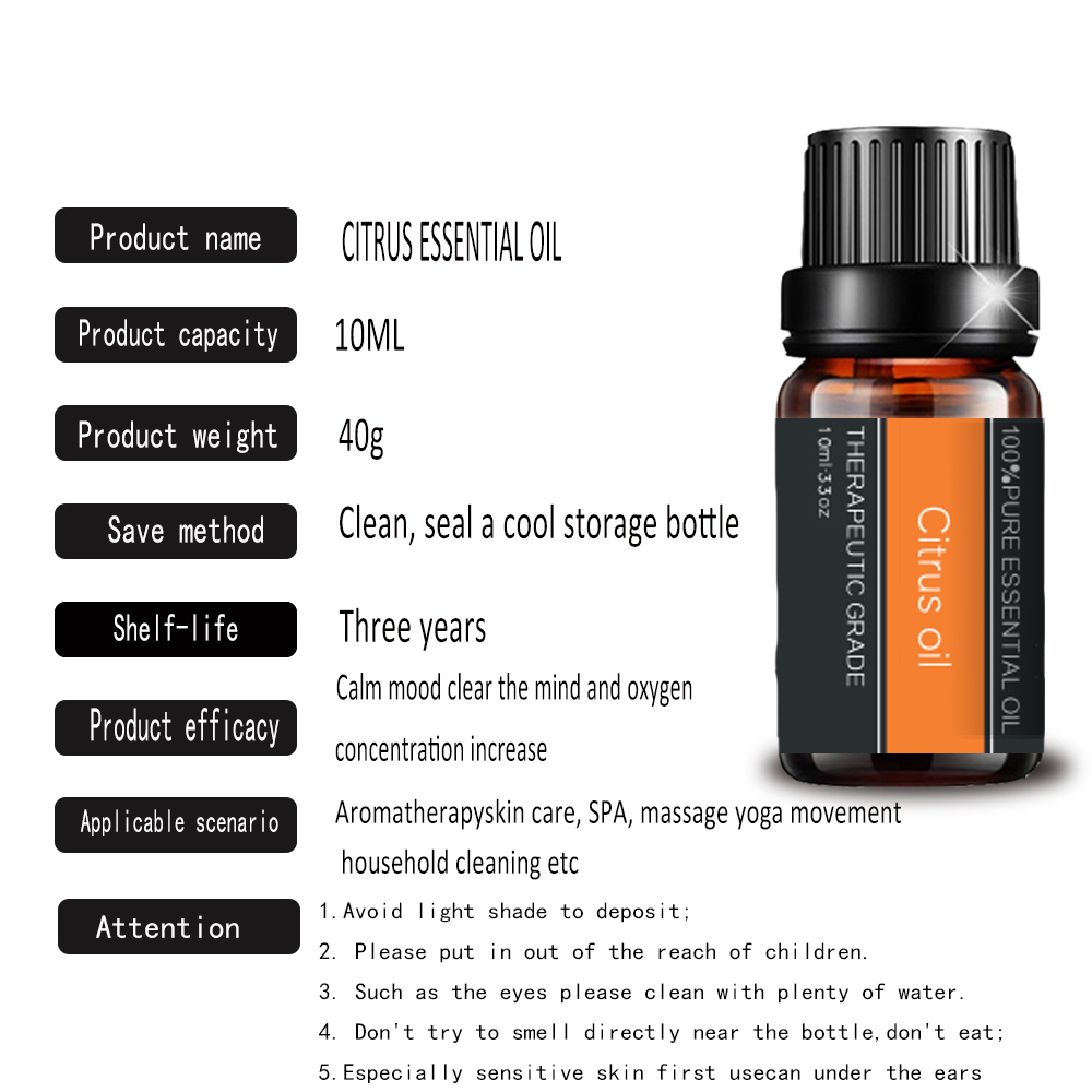 Натуральное эфирное масло цитрусовых для ароматерапии ухода за кожей
