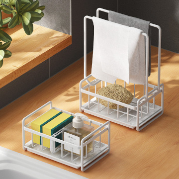 Multi Functional Soap and Sponge Holder for Kitchen Sink Organizer