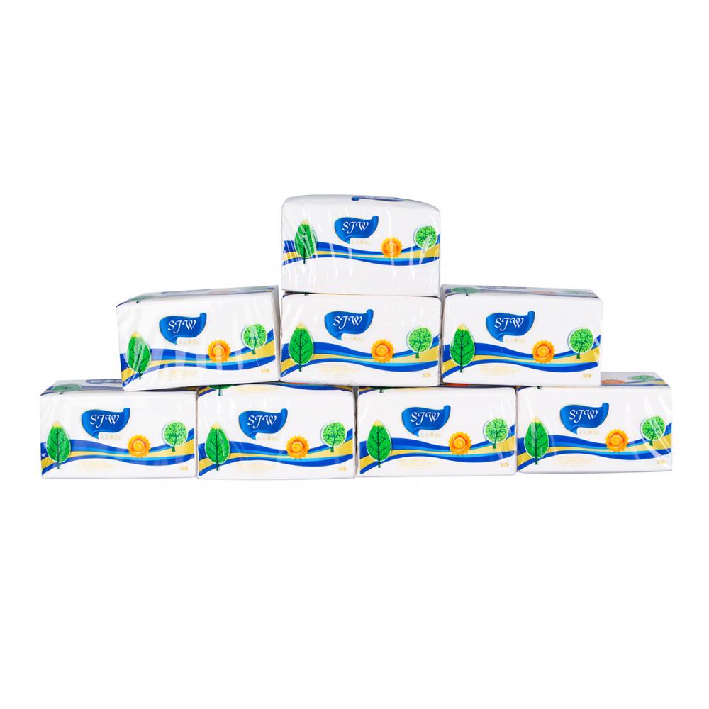 Anpassad tryckt logotyp Soft Pack Facial Tissue Paper