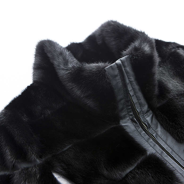 New Model Black Fur Coat