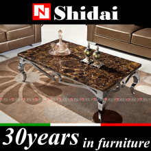 modern stainless steel coffee table / natural stone coffee table / standard coffee table sizes LV-TA102