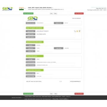 L-Arginine India Importgegevensvoorbeeld