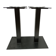 Cast Iron Double Column Table Base with Adjustable Feet