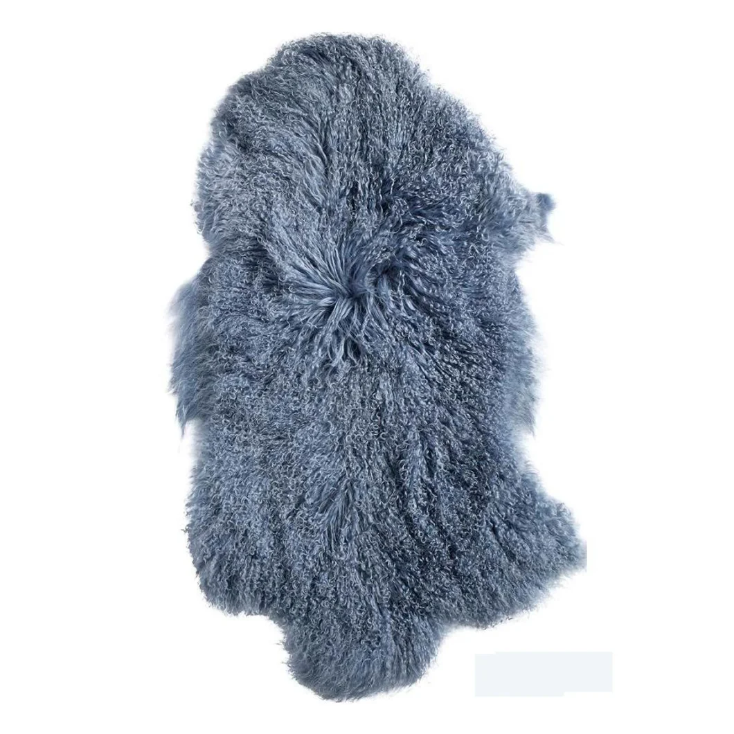 Long Curly Tibetan Sheep Fur Plate