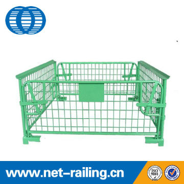 Euro foldable wire mesh foldable cage pallet