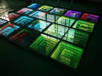 3D infinity mirror stage floor led dance floor