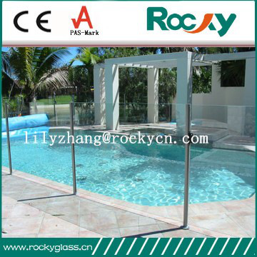 SELL 4-12mm tempered glass swimming pool walls high quality glass wall