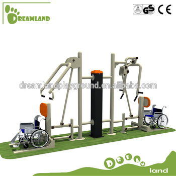 disabled Fitness outdoor exercise equipment for garden or backyard