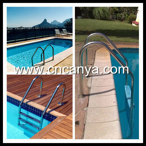 Svadon swimming pool tactical ladder with safety rail