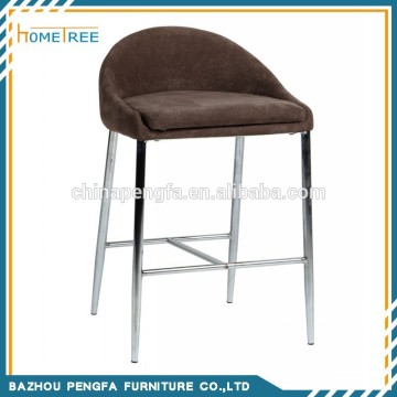 fabric high chair with chromed legs fabric chair