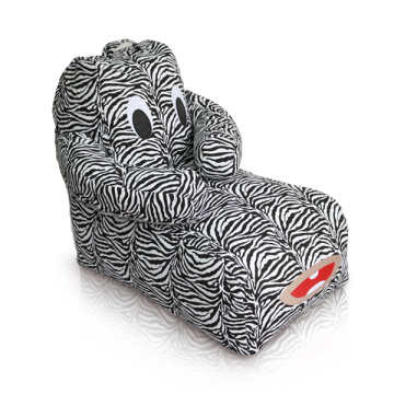 Zebra Stripe poufs en toile en forme d&#39;animal