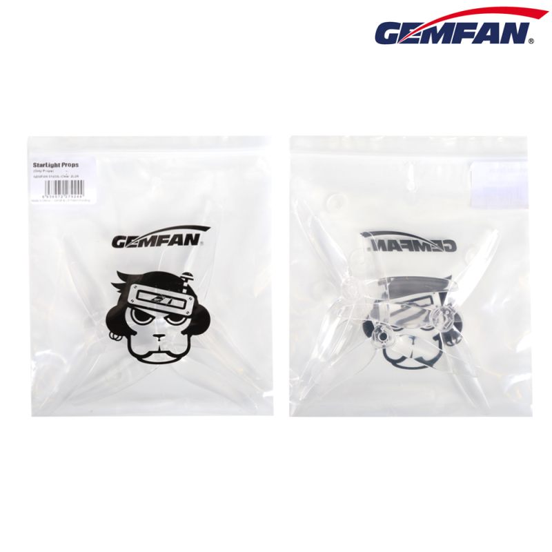 GEMFAN LED Drone Propellers 51433L Starlight Props 2 Pairs