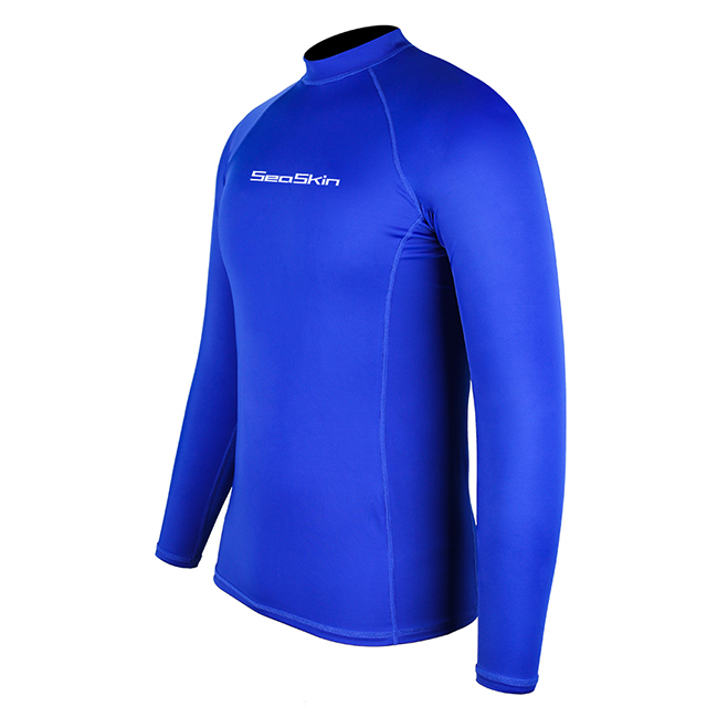 Seaskin Lengan Panjang Lycra Rash Guard Mens