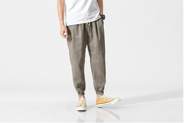 Casual Pants Men Jogger Pants Men Fitness Trousers Male Chinese Traditional Pants