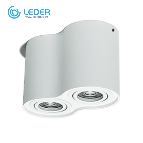 Downlight LED Regulable Redondo Blanco 2 * 7W LEDER