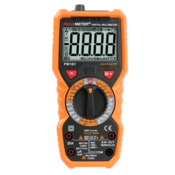 Intelligent Graphical Digital multimeter flashlight function