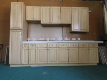 American Style RTA Kitchen Cabinet,Birch Kitchen Cupboard with Quartz Countertops
