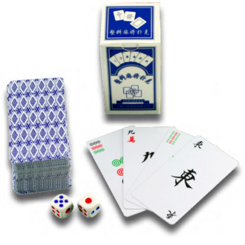 Portable PVC Plastic Mahjong Playing Card