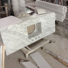 Top quality Customized Carrara White Marble Countertop for project
