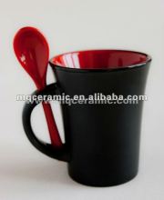 10oz Ceramic mug with spoon