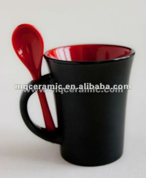 10oz Ceramic mug with spoon