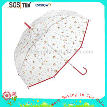 Women Birdcage 2 Dome Umbrella Flora waterproof straight umbrella