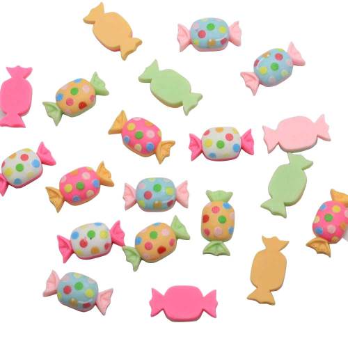 Colorful Misto Resina A Punta Caramelle Cabochon Flatback Decorazione Artigianato Abbellimenti Per Scrapbooking Accessori Fai Da Te