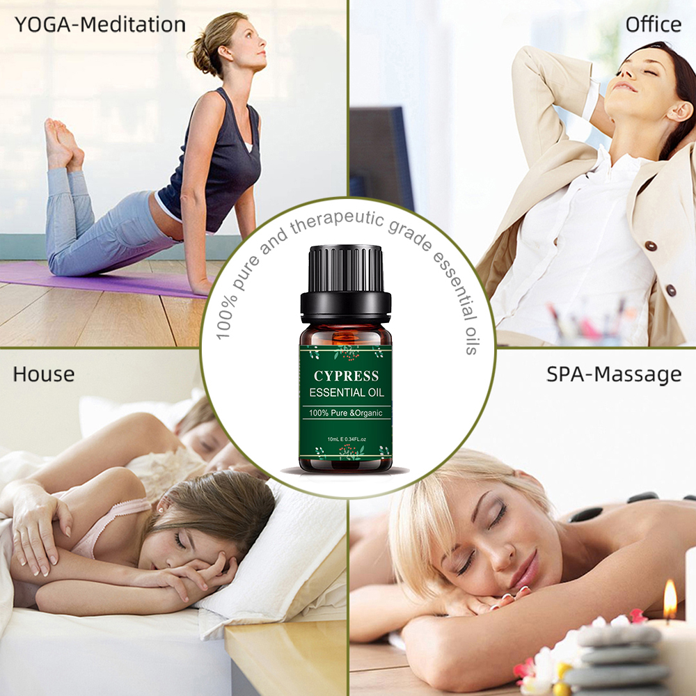 Forodha 10ml safi cypress aromatherapy diffuser mafuta muhimu