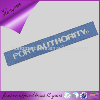 100% polyester material personalized logo name label