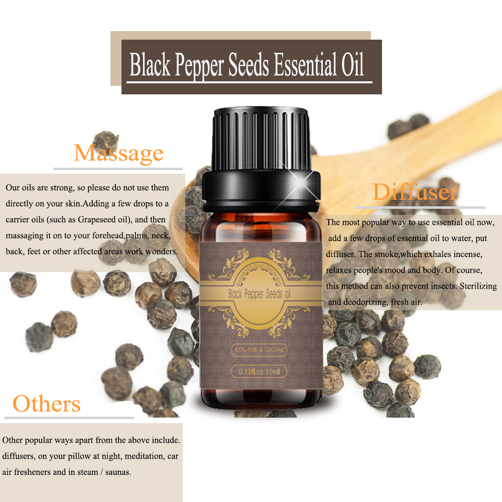 OEM/ODM высококачественный аромат эфирное масло черного перца