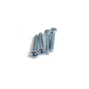 Stainless/Steel cross recessed raised countersunk head screw