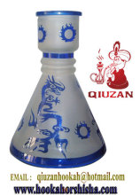Good Quality Medium Conical Celadon Color Hookah Bottle
