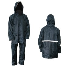 Police Man Polyester Rain Suits With Reflective Stirp