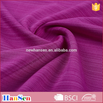 Polyester 89% spandex 11% slubby yarn weft knitted fabric