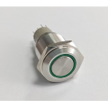 UL 16mm LED Karfe Karfe PushButton Switch