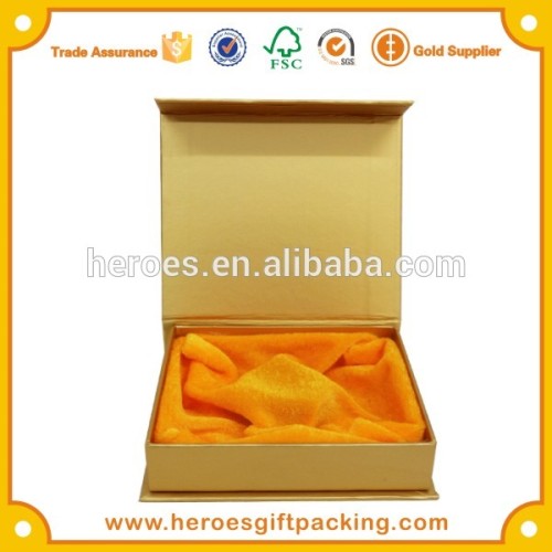 Trade Assurance Customized Clamshell Paper Box Small Clamshell Gold Paper Box For Jewelry