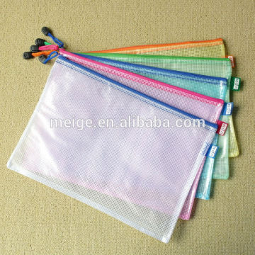 Eco-friendly pvc bag /Wholesale pvc bag/pvc document a4 zipper bag