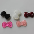 fashion new arrival glitter resin bead flatback bowknot cabochons for headpiece necklace DIY jewelry embellishment