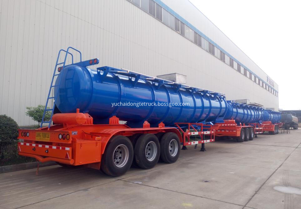 3 axle acid tank trailer