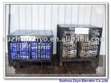 elevator parts (in the container)