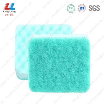 Shinning style scouring scrubber sponge