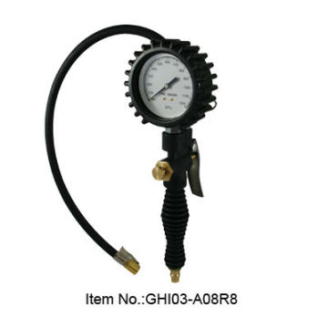 Top Grade Dial Tire Gauge With Inflating Operation