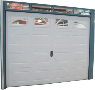 white color garage door