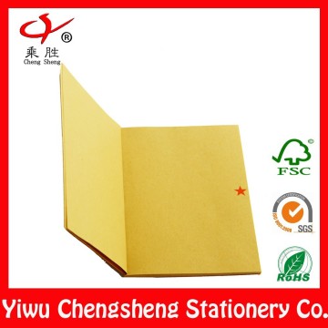 OEM recycle brown kraft paper notebook