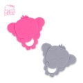 LFGB βαθμού Baby Teether Silicone Elephant Animal Toys Grow Teeth Toy